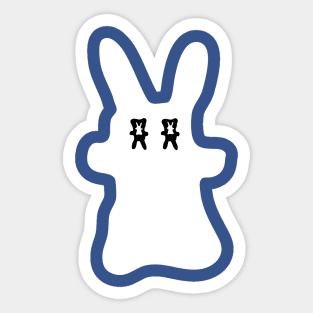Lapo the Kid White Rabbit Sticker